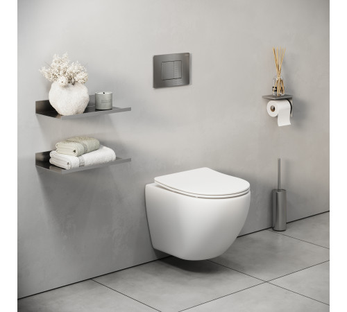 Клавиша смыва Grossman Classic 700.K31.04.42M.42M графит сатиновый