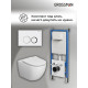 Комплект 3 в 1: Grossman инсталляция 900.K31.01.000+клавиша 700.K31.01.000.000 белый+унитаз GR-4411S