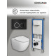 Комплект 3 в 1: Grossman инсталляция 900.K31.01.000+клавиша 700.K31.01.210.210 черный матовый+унитаз GR-4411S