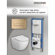 Комплект 3 в 1: Grossman инсталляция 900.K31.01.000+клавиша 700.K31.03.310.310 золото матовый+унитаз GR-4411S