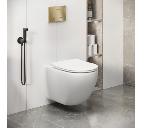 Комплект 3 в 1: Grossman инсталляция 900.K31.01.000+клавиша 700.K31.04.30M.30M золото глянцевый+унитаз GR-4411S