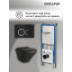 Комплект 3 в 1: Grossman инсталляция 900.K31.01.000+клавиша 700.K31.02.210.210 черный матовый+унитаз GR-4440BMS