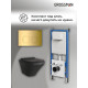 Комплект 3 в 1: Grossman инсталляция 900.K31.01.000+клавиша 700.K31.02.300.300 золото глянцевый+унитаз GR-4440BMS