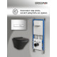 Комплект 3 в 1: Grossman инсталляция 900.K31.01.000+клавиша 700.K31.03.100.100 хром глянцевый+унитаз GR-4440BMS