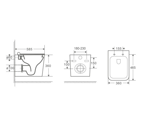 Комплект 3 в 1: Grossman инсталляция 900.K31.01.000+клавиша 700.K31.05.42M.42M графит сатиновый+унитаз GR-4414S