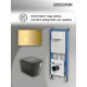 Комплект 3 в 1: Grossman инсталляция 900.K31.01.000+клавиша 700.K31.02.300.300 золото глянцевый+унитаз GR-4441BMS