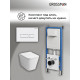 Комплект 3 в 1: Grossman инсталляция 900.K31.01.000+клавиша 700.K31.03.000.000 белый+унитаз GR-4441S