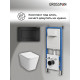 Комплект 3 в 1: Grossman инсталляция 900.K31.01.000+клавиша 700.K31.04.21M.21M черный матовый+унитаз GR-4441S