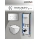 Комплект 3 в 1: Grossman инсталляция 900.K31.01.000+клавиша 700.K31.02.100.100 хром глянцевый+унитаз GR-4447S