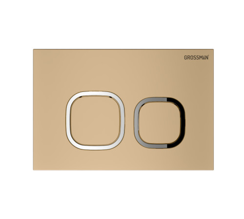 Комплект 3 в 1: Grossman инсталляция 900.K31.01.000+клавиша 700.K31.02.310.310 золото матовый+унитаз GR-4447S