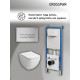 Комплект 3 в 1: Grossman инсталляция 900.K31.01.000+клавиша 700.K31.03.110.110 хром матовый+унитаз GR-4447S