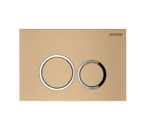 Комплект 3 в 1: Grossman инсталляция 900.K31.01.000+клавиша 700.K31.01.310.310 золото матовый+унитаз GR-4455S