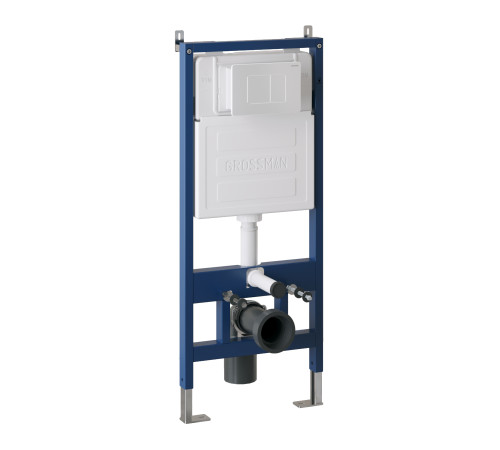 Комплект 3 в 1: Grossman инсталляция 900.K31.01.000+клавиша 700.K31.04.01M.01M белый матовый+унитаз GR-4455S