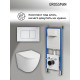 Комплект 3 в 1: Grossman инсталляция 900.K31.01.000+клавиша 700.K31.04.01M.01M белый матовый+унитаз GR-4455SQ