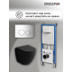 Комплект 3 в 1: Grossman инсталляция 900.K31.01.000+клавиша 700.K31.01.100.100 хром глянцевый+унитаз GR-4455BMSQ