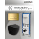 Комплект 3 в 1: Grossman инсталляция 900.K31.01.000+клавиша 700.K31.03.300.300 золото глянцевый+унитаз GR-4455BMSQ