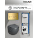 Комплект 3 в 1: Grossman инсталляция 900.K31.01.000+клавиша 700.K31.03.300.300 золото глянцевый+унитаз GR-4455GMS