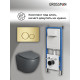 Комплект 3 в 1: Grossman инсталляция 900.K31.01.000+клавиша 700.K31.05.32M.32M золото сатиновый+унитаз GR-4455GMS