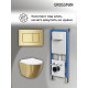 Комплект 3 в 1: Grossman инсталляция 900.K31.01.000+клавиша 700.K31.04.32M.32M золото сатиновый+унитаз GR-4455GWS