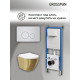 Комплект 3 в 1: Grossman инсталляция 900.K31.01.000+клавиша 700.K31.05.01M.01M белый матовый+унитаз GR-4455GWS