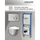 Комплект 3 в 1: Grossman инсталляция 900.K31.01.000+клавиша 700.K31.01.110.110 хром матовый+унитаз GR-4455SWS
