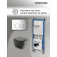 Комплект 3 в 1: Grossman инсталляция 900.K31.01.000+клавиша 700.K31.01.100.100 хром глянцевый+унитаз GR-4477S