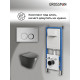 Комплект 3 в 1: Grossman инсталляция 900.K31.01.000+клавиша 700.K31.01.110.110 хром матовый+унитаз GR-4477BMS