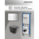 Комплект 3 в 1: Grossman инсталляция 900.K31.01.000+клавиша 700.K31.02.100.100 хром глянцевый+унитаз GR-4477BMS