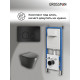 Комплект 3 в 1: Grossman инсталляция 900.K31.01.000+клавиша 700.K31.05.21M.21M черный матовый+унитаз GR-4477BMS