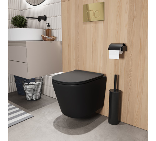 Комплект 3 в 1: Grossman инсталляция 900.K31.01.000+клавиша 700.K31.02.300.300 золото глянцевый+унитаз GR-4477BMSQ