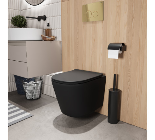 Комплект 3 в 1: Grossman инсталляция 900.K31.01.000+клавиша 700.K31.05.30M.30M золото глянцевый+унитаз GR-4477BMSQ