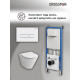 Комплект 3 в 1: Grossman инсталляция 900.K31.01.000+клавиша 700.K31.03.000.000 белый+унитаз GR-4477S