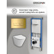 Комплект 3 в 1: Grossman инсталляция 900.K31.01.000+клавиша 700.K31.03.300.300 золото глянцевый+унитаз GR-4477S