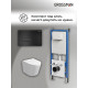Комплект 3 в 1: Grossman инсталляция 900.K31.01.000+клавиша 700.K31.03.210.210 черный матовый+унитаз GR-4477SQ