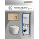 Комплект 3 в 1: Grossman инсталляция 900.K31.01.000+клавиша 700.K31.02.310.310 золото матовый+унитаз GR-4478S
