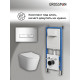 Комплект 3 в 1: Grossman инсталляция 900.K31.01.000+клавиша 700.K31.03.100.100 хром глянцевый+унитаз GR-4478SQ