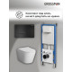 Комплект 3 в 1: Grossman инсталляция 900.K31.01.000+клавиша 700.K31.03.210.210 черный матовый+унитаз GR-4478SQ
