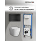 Комплект 3 в 1: Grossman инсталляция 900.K31.01.000+клавиша 700.K31.04.21M.21M черный матовый+унитаз GR-4478SQ