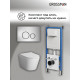Комплект 3 в 1: Grossman инсталляция 900.K31.01.000+клавиша 700.K31.05.12M.12M хром сатиновый+унитаз GR-4478SQ