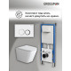 Комплект 3 в 1: Grossman инсталляция 900.K31.01.000+клавиша 700.K31.01.000.000 белый+унитаз GR-4479SQ