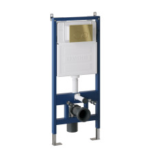 Комплект 2 в 1: Grossman инсталляция Galaxy 900.K31.01.000+клавиша смыва 700.K31.01.300.300 золото глянцевый