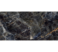 Керамогранит LCM 60120LAN23HG Latina 60x120 черный суперполированный под мрамор