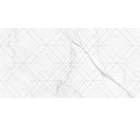 Декоративная плитка New Trend DW36LMM00 Lims Light Rhomb 30x60 белая глянцевая под мрамор / геометрия