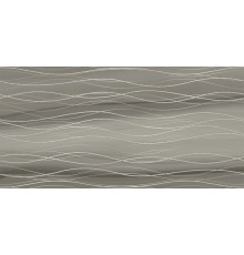 Декоративная плитка New Trend DW36TRS18 Treise Dark Wave 30x60 серая глянцевая под камень / волнистая