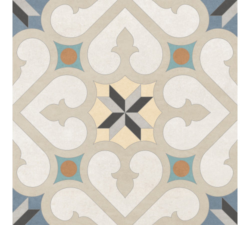 Керамогранит New Trend GP2020DGA11 Design Art Damask 20x20 микс матовый с орнаментом