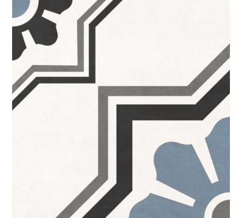 Керамогранит New Trend GP2020DNN55 Design Art Flora 20x20 микс матовый с орнаментом