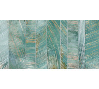 Настенная плитка New Trend WT9EME24 Emerald 50x24.9 зеленая глянцевая полосы