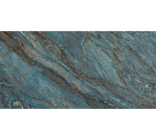 Beam Turquoise Керамогранит бирюзовый 60х120 лаппатированный шайн