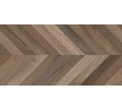Wood Latina Brown Chevron M Керамогранит коричневый 60х120 матовый карвинг