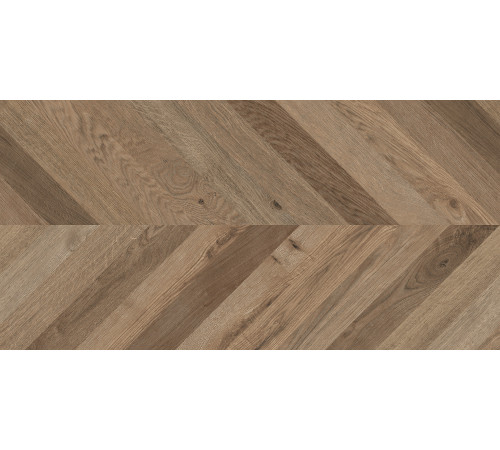 Wood Lux Walnut Chevron M Керамогранит коричневый 60х120 матовый карвинг
